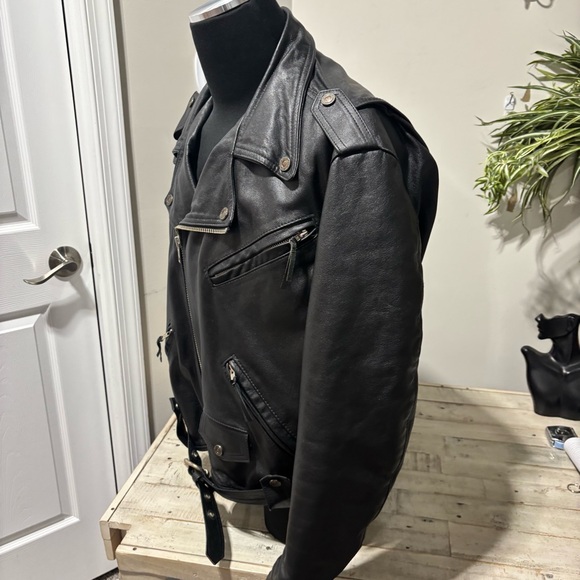 Harley-Davidson Men’s Vintage Leather Riding Jacket-XL - Picture 2 of 9